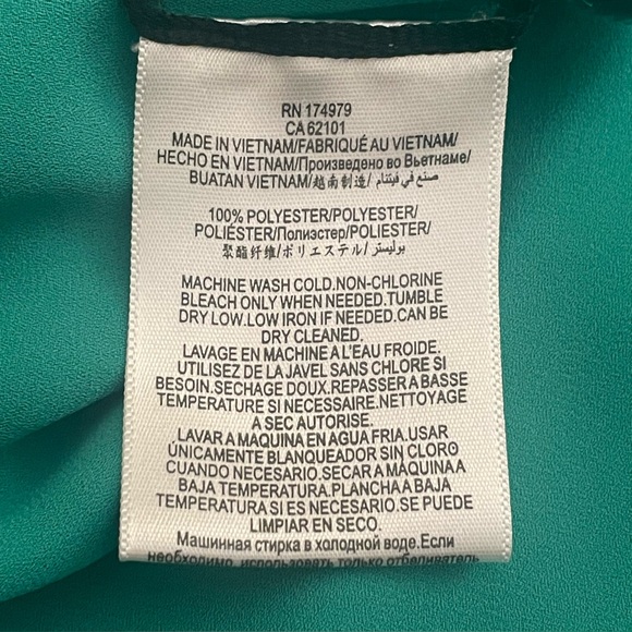 BCBGMaxazria BCBG Hayley Tank Dress Size 2 Emerald Green Shift Tiered Sleeveless - Picture 10 of 11